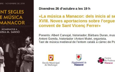 La Música a Manacor: dels inicis al segle XVIII