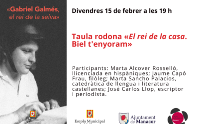 Conferència: divendres 15 de febrer a les 19 h