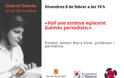 Conferència: divendres 8 de febrer a les 19 h