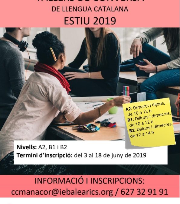 Taller de conversa de llengua catalana Estiu 2019