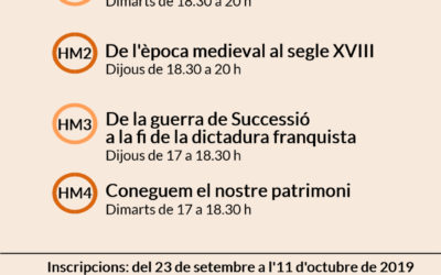 Inscripcions als cursos d’història de Mallorca