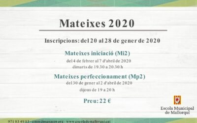Inscripcions als tallers de mateixes
