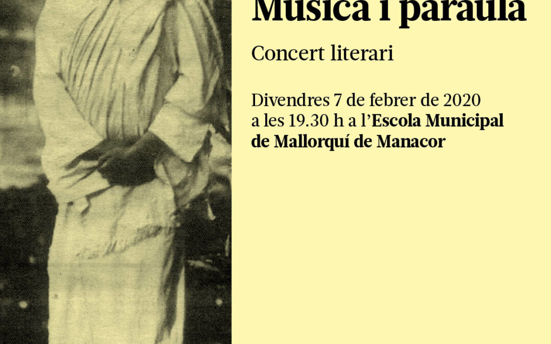 Divendres 7 de febrer: concert literari