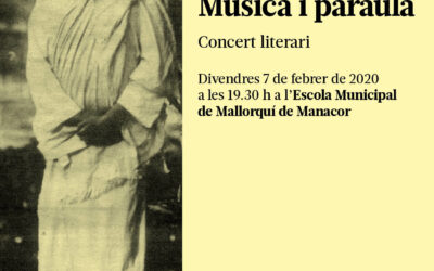 Divendres 7 de febrer: concert literari