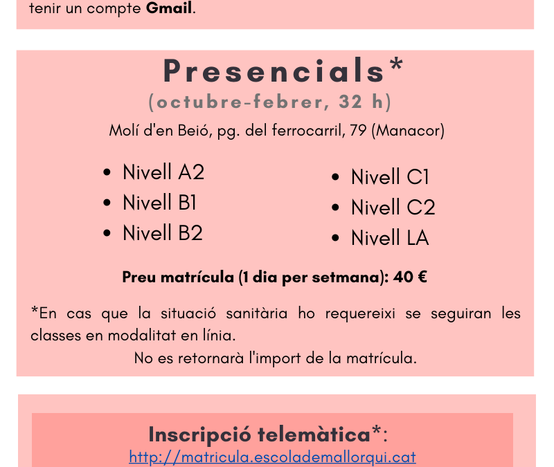 Oferta educativa 2020-2021