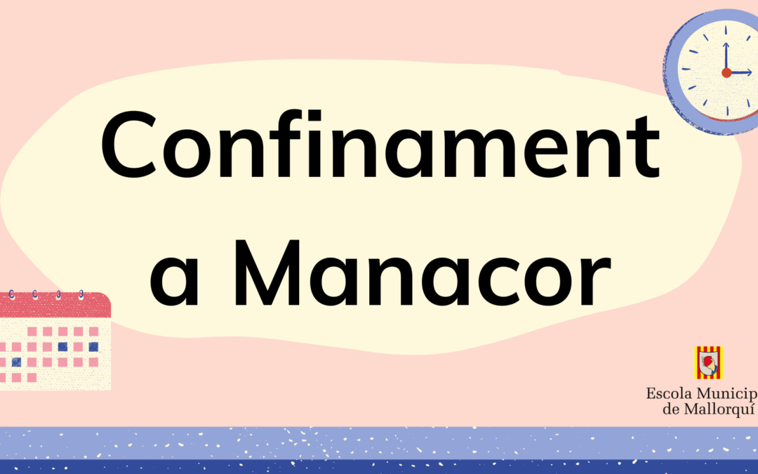 Asssitència a l’Escola durant el confinament de Manacor