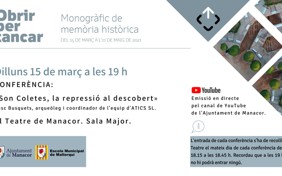CONFERÈNCIA: «Son Coletes, la repressió al descobert»