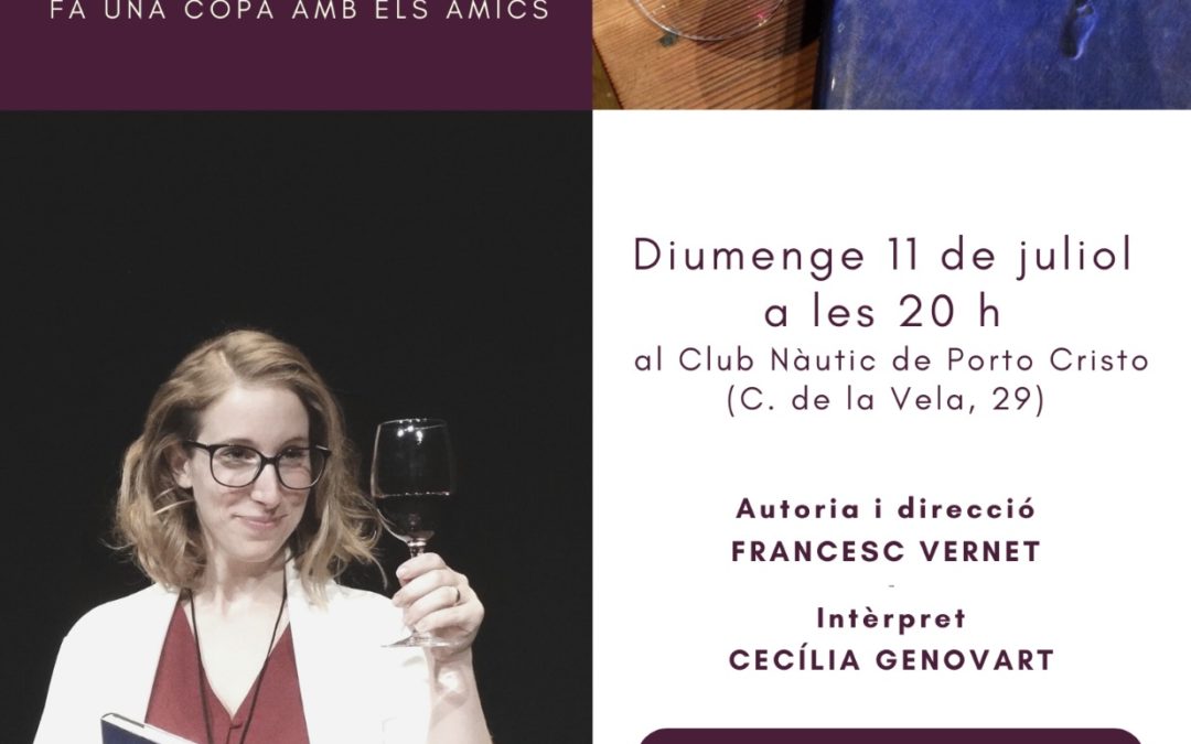 Isabel-Clara Simó fa una copa amb els amics