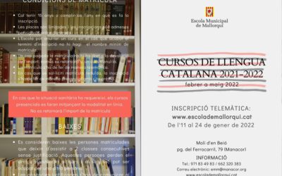 DÍPTIC CURSOS CATALÀ 2N QUADRIMESTRE 2021-2022