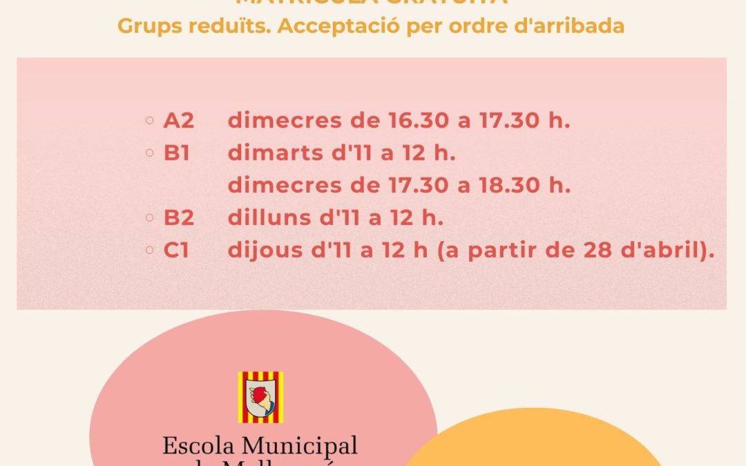 Tallers de conversa A2-B1-B2-C1