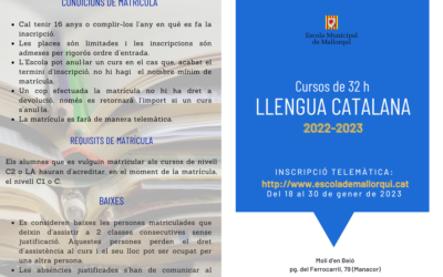 Cursos de llengua catalana 2022-2023 (2n quadrimestre)
