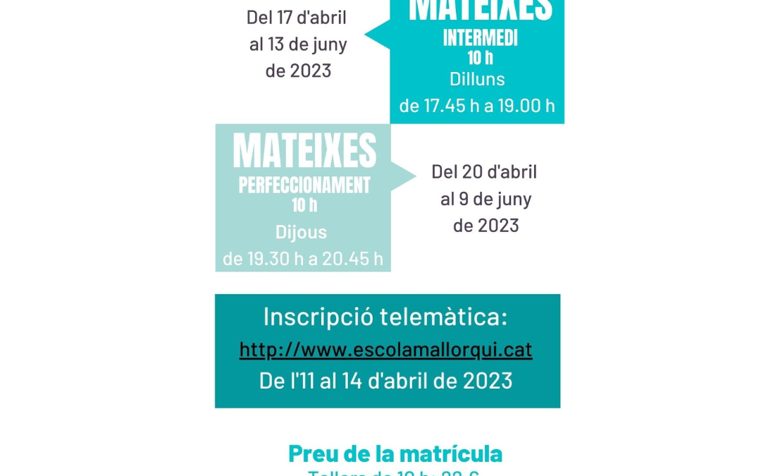 Oferta de mateixes