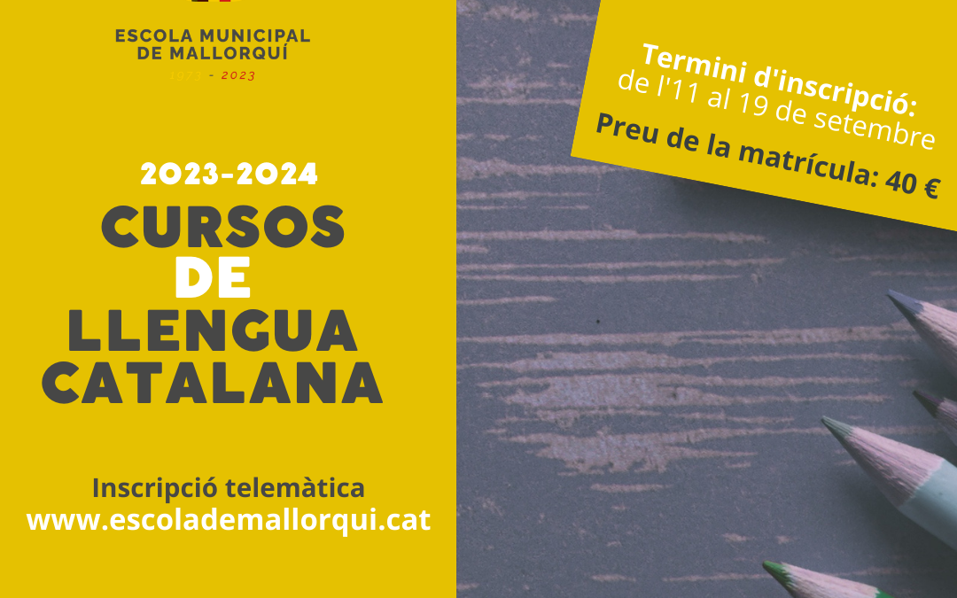 Cursos de llengua catalana 2023-2024 (1r quadrimestre)