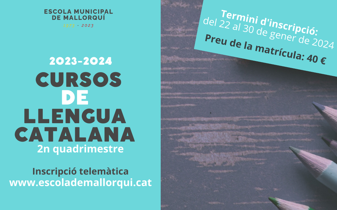Cursos de llengua catalana 2023-2024 (2n quadrimestre)
