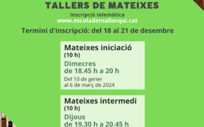 Oferta de mateixes (2n quadrimestre)