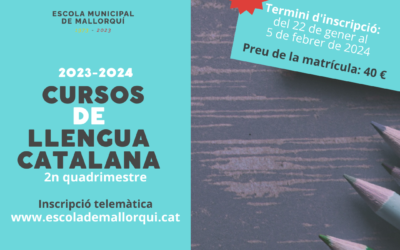 Nou termini d’inscripció dels cursos de llengua catalana (2n quadrimestre)