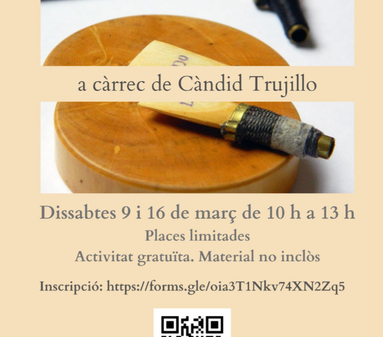 Taller d’afinació de xeremies a càrrec de Càndid Trujillo