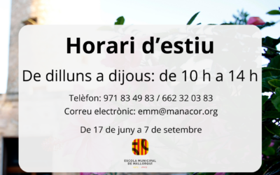 Horari d’estiu