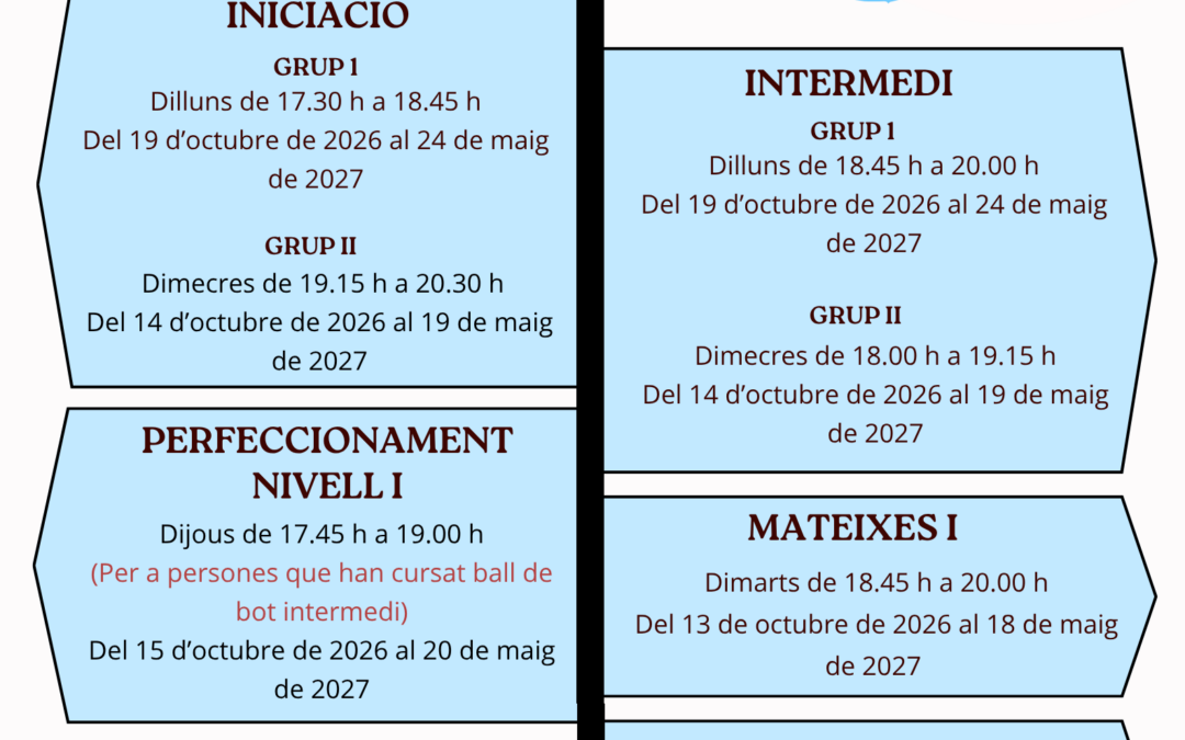 Cursos ball de bot 2026-2027