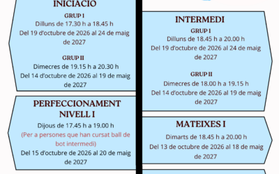 Cursos ball de bot 2026-2027